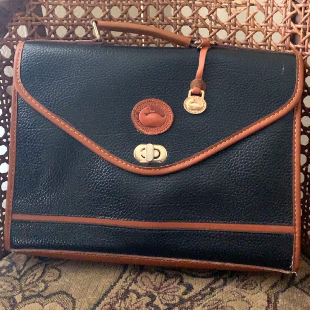 90s Dooney & Bourke Leather Briefcase
